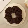 Nuevo Estilo de Gama Alta Cuatro Capas Oversized Plisado Estilo Perezoso Coleta Baja Goma para el Cabello Scrunchie Accesorio para el Cabello