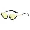 Gafas de Sol Metálicas Estilo Ojo de Gato Marco Pequeño 2025 Nuevas Gafas de Sol Europeas y Americanas Personalizadas Protección Solar Gafas de Sol Lisas