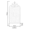 Suporte para planta trepadeira clematis estilo americano, tela de grade de ferro, suporte para flores de rosa, decoração de jardim externa estilo europeu
