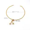 Pulseira de Corrente de Pérolas de Aço Inoxidável Atacado Ponto para Mulheres Ins Não Desbota Ajustável DIY Personalizada Pulseira de Contas Joias