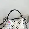 Bolsa de ombro casual de nylon da moda, grande capacidade, bolsa feminina para o trabalho, bolsa quadrada pequena, bolsa tote, bolsa de axila, fresca e doce