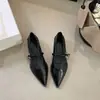 Primer Encuentro con Ji Xiaoxiang: Zapatos Mary Jane de punta para mujer, nueva colección de verano 2026, zapatos de trabajo con tacón grueso