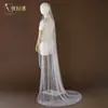 Véu de Noiva Youlapan V01 Branco com Camada Única de Pérolas, Pente e Bordado, Estilo Curto Simples, Acessório de Cabeça para Sessão de Fotos, Vestido de Noiva