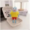 Colgantes de peces geniales, peces flácidos, peces que yacen planos de los residentes de Fondo de Bikini, accesorios para llaveros, chales de Navidad