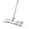 Mop Borboleta Multifuncional para Uso Doméstico, Limpeza em Um Passo, Uso Duplo para Seco e Úmido, Mop Plano em Formato X, Mop Preguiçoso, Limpeza de Pisos, Absorção de Água