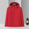 Chaqueta de trabajo tres en uno para hombres y mujeres, hecha a medida, a prueba de viento, cálida, adecuada para otoño e invierno, con opción de impresión de logotipo para venta al por mayor