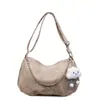 Bolsa Elegante da Moda para Mulheres 2025 Nova Bolsa Feminina com Textura de Grande Capacidade Macia de Ombro Único Diagonal Tote para o Dia a Dia Bolsa Grande