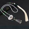 Novo estilo chinês longo com franjas nas costas Nuvem seda macia estilo antigo Feito na Dinastia Ming Colar de Lótus acessórios de saia colete hanfu estilo chinês