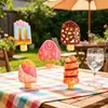 Accesorios de resina de helado simulado, clips para el pelo DIY de pegamento de crema, decoraciones para fundas de teléfono, adornos de juguetes de comida en miniatura