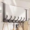 Gancho para Cabideiro Atrás da Porta do Quarto, Cabideiro de Parede sem Furos, Gancho de Porta de Entrada para Pendurar Roupas e Bolsas