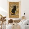 Popular Transfronteiriço Sol e Lua Gato Tarô Cartão Pano Pendurado Pano de Fundo Ins Decoração de Quarto Pano de Parede Tapeçaria de Gato Retrô
