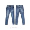 [Processamento Allegro] Calça Jeans Rasgada para Comércio Exterior Costura Nova Skinny Elástica Slim