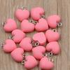 9 colores 13 * 15 mm DIY accesorios de resina lindo color caramelo amor colgante encanto equipaje pulsera teléfono móvil