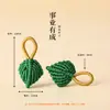Accesorios para el Festival del Bote del Dragón Bolsitas Perfumadas Bordado Hecho a Mano DIY Tejido de Cuerda de Cinco Colores Zongzi Estilo Antiguo Hojas Iridescentes Accesorios Venta al por Mayor