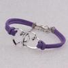 Pulsera trenzada de cuerda de terciopelo Doble Amor para principiantes de Aliexpress Amazon Ebay Diseño de nicho Pulsera ajustable