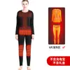 Traje inteligente de calefacción a temperatura constante para hombre y mujer, ropa interior térmica eléctrica, carga USB, a prueba de frío, térmico, con forro de terciopelo