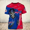 Camiseta Masculina 2023 Estação Independente Europeia e Americana Amazon Time de Rugby NFL Moda Masculina Esportiva Camiseta de Manga Curta
