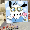 Pintura acrílica dibujos animados infantiles hecho a mano diy pintura al óleo digital pintura al óleo al por mayor verano graffiti decoración para colorear pintura para colgar