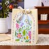 Bolsa de Regalo Repujada de Lujo Retro, Bolsa de Papel para Empaque de Regalo del Día de San Valentín, Bolsa de Hombro de Alto Valor para el Día del Maestro