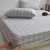 Sábana de algodón grueso de algodón crudo, vieja y gruesa, de una pieza, lavable a máquina, para dormitorio de estudiantes, juego de tres piezas de lino y algodón