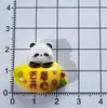 Lindos Accesorios de Resina de Panda Pegatinas Decorativas DIY para Refrigerador, Tablero, Espejo Retrovisor y Taza de Agua