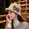 Sombrero de Pescador de Felpa de Pelo de Conejo para Mujer, Estilo Coreano Versátil de Alta Gama para Otoño e Invierno, Sombrero de Cubo para Circunferencia de Cabeza Grande, Sombrero de Cubo de Invierno