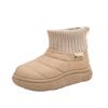 Zapatos de Algodón para Niños, Botas de Nieve para Niñas, Nuevas Botas Cortas Otoño e Invierno 2026, Forradas de Felpa, Engrosadas para Niños, Cálidas, Impermeables, Antideslizantes
