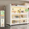 Nuevo Estante de Cocina de Pie Gabinete de Almacenamiento Multicapa Multifuncional Gabinete Lateral para Horno Microondas Gabinete de Almacenamiento para Bowls