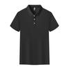 8208 Algodón de Seda color liso cuello solapa polo para hombre y mujer camisa de verano para publicidad ropa de trabajo camisa cultural impresión de camisa para publicidad