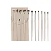 Set de Brochas para Sombras de Ojos Yuncai 8 Piezas 10 Piezas Brocha Biselada para Delineador Brocha para Sombras de Nariz Maquillaje de Ojos Párpado Inferior Rubor Brocha de Detalle para Principiantes