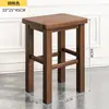 Taburete de Madera Maciza, Banco Pequeño, Taburete Cuadrado, Taburete Bajo, Taburete Pequeño para el Hogar, Taburete Pequeño de Madera, Taburete para Cambiar Zapatos, Banco Pequeño de Madera, Silla Infantil