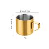 Taza de Agua de Acero Inoxidable de Doble Capa Más Vendida Transfronteriza, Taza de Café con Asa, Capacidad Adecuada, Diseño Antideslizante, Taza de Oficina