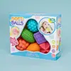 Bola de Toque para Bebê Brinquedo de Banho Brinquedo Aquático Textura Pegada Manual Borracha Macia Bola de Toque Massagem para Crianças Quebra-cabeça de Pegar