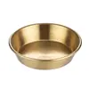 Plato de Salsa Coreano 304, Taza para Salsa, Taza Pequeña para Condimentos, Plato Dorado para Kétchup, Plato para Vinagre, Taza para Salsa de Pimienta para Filete