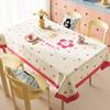Mantel Dopamina Impermeable a Prueba de Aceite Lavable Estilo Ins Atmósfera Cubierta de Mesa Lujo Ligero Gama Alta Resistente al Calor Manteles para Mesa de Café