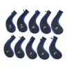 Fundas para Palos de Golf Más Vendidas, Fundas con Cremallera para Hierros, Números Bordados, 10 Piezas en Stock, Accesorios de Golf