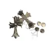 Remaches en Forma de Cruz, Tachuelas de Calavera, Correas para Bolsos, Materiales y Accesorios de Metal Punk Hechos a Mano para Ropa de Motociclista y Club Nocturno