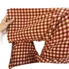 Pantalones de pijama casuales de moda estilo Ins, holgados, tipo perezoso, para el hogar, para mujer, pantalones sencillos a cuadros para caminar que se pueden usar fuera