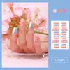 Zhengxiang adesivos de unha japoneses e coreanos personalizados flor tulipa fofa filme de esmalte cor de cebola adesivos de unha atacado transfronteiriço