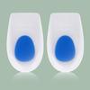 Almofada de calcanhar de núcleo azul branco palmilha esportiva autoadesiva macia absorvente de choque Pé em forma de U Calcanhar de copo almofada traseira de tamanho médio