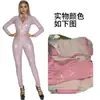 Xinle Fabricante Traje de Cuero 5XL Corsé Aceitoso Ajustado Espejo Pantalones de Cuero de una Sola Pieza Cremallera Cuero Brillante