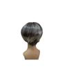 Amazon Peluca Nueva para Mujer Moda Europea y Americana Cabello Corto Lacio Color Mezclado Teñido Blanco y Negro Fibra Química Peluca de Cabello Corto para Mujer Transfronteriza