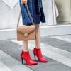 Botas de Tacón Alto de 10 cm con Punta Talla Grande 40-43 44 45 46 47 48 Talla Botas de Mujer Botas Desnudas