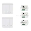 Interruptor Inalámbrico de Control Remoto Transfronterizo, No Requiere Cableado, Fácil de Instalar, Piezas de Modificación, Dispositivo de Encendido/Apagado 433, Control Inteligente de Iluminación y Electrodomésticos
