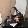 Bolso Sencillo para Viajes Bolso de Moda Plegado 2026 Un Solo Hombro Portátil Estilo Coreano Nicho Bolso de Axila Bolso de Moda de Gran Capacidad para Mujer