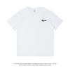 Camiseta de manga corta con la letra TU para hombre, estilo casual, holgado y con cuello redondo, de algodón, para estudiantes urbanos.