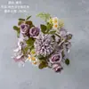 Ramo de Manzanilla de Colores Otoñales, Flores Artificiales, Flores Falsas, Plantas Verdes, Manualidades para Decoración de Bodas al por Mayor, Fabricante Transfronterizo de Ins