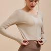 Venta al por mayor de Ropa de Yoga Transfronteriza, Tops Deportivos de Manga Larga Amigables con la Piel, Camisetas de Manga Corta para Pilates y Fitness para Mujer, Dropshipping