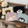 Roupas de Inverno para Bebê Meninas Animal de Desenho Animado Pelúcia Tricô Pulôver Suéter Estilo Ocidental Bebê Menina Top Quente