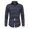 Camisa Masculina de Primavera e Outono Estilo Coreano Tendência Casual Solta Manga Longa Estilo Hong Kong Versátil Casal Jaqueta Xadrez Retrô
